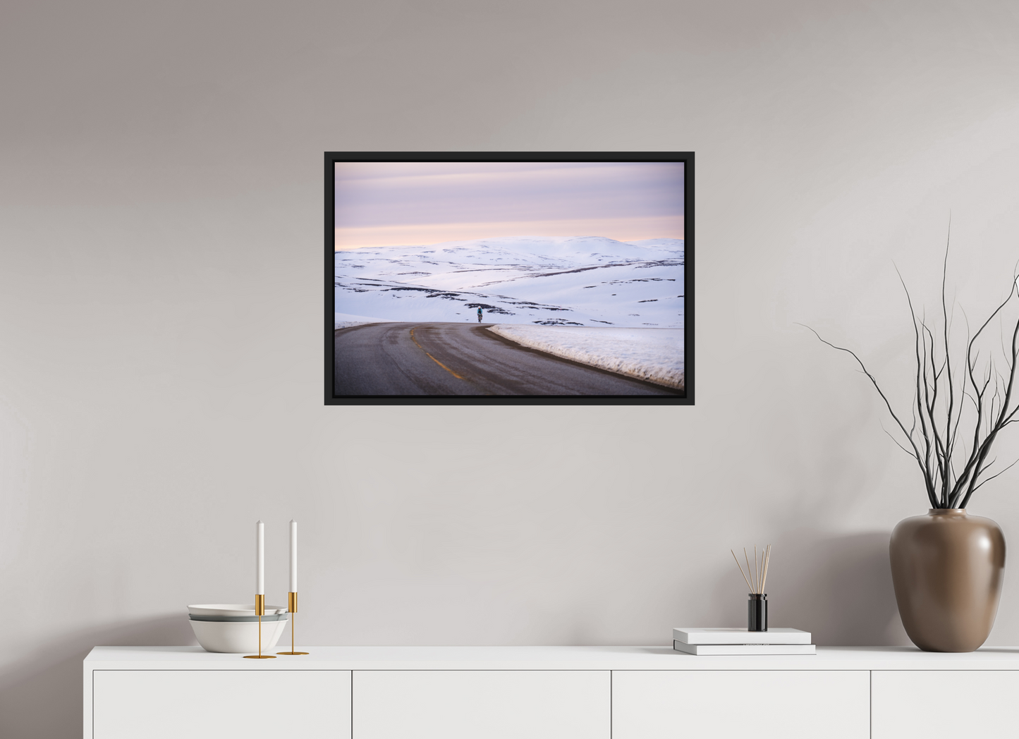 75 x 50 cm, Caisse Américaine Noir Mat Sur le chemin du retour 2