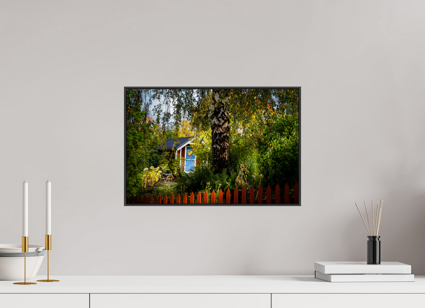 45 x 30 cm, Frame Aluminum Black Acrylic Glass Tantolunden Parc