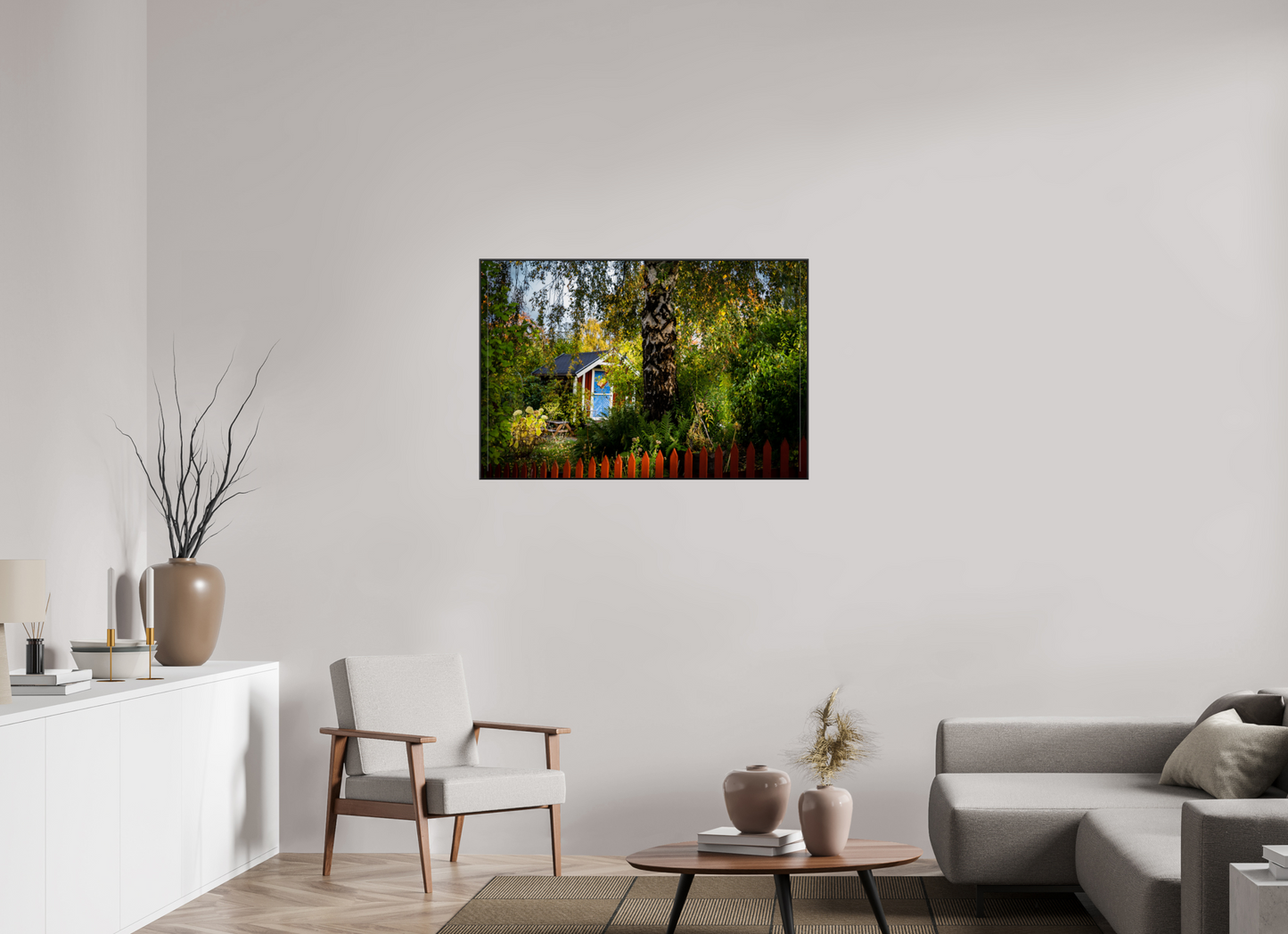 105 x 70 cm, Frame Aluminum Black Acrylic Glass Tantolunden Parc