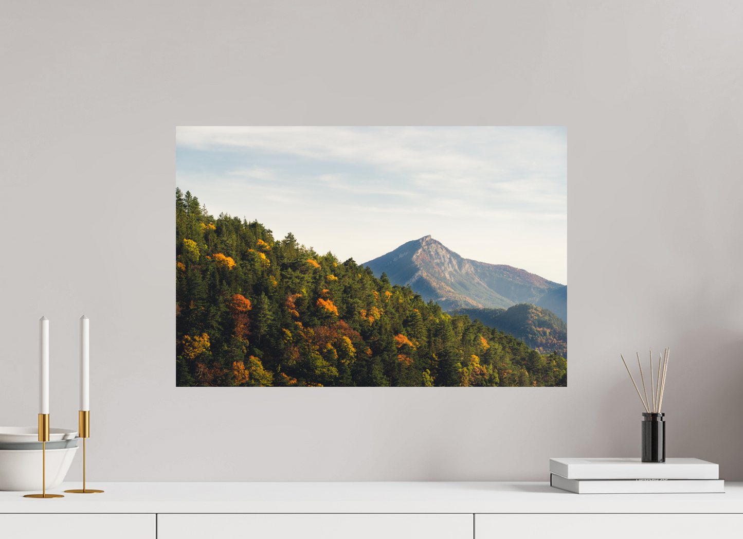 60 x 40 cm, Photo Print On Fuji Crystal DP II Le Diois en Automne