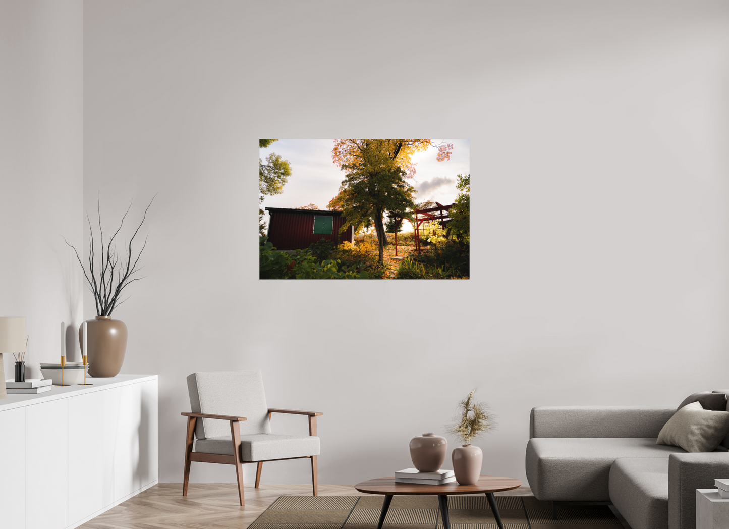 120 x 80 cm, Direct Printing On Aluminum Dibond Tantolunden parc II