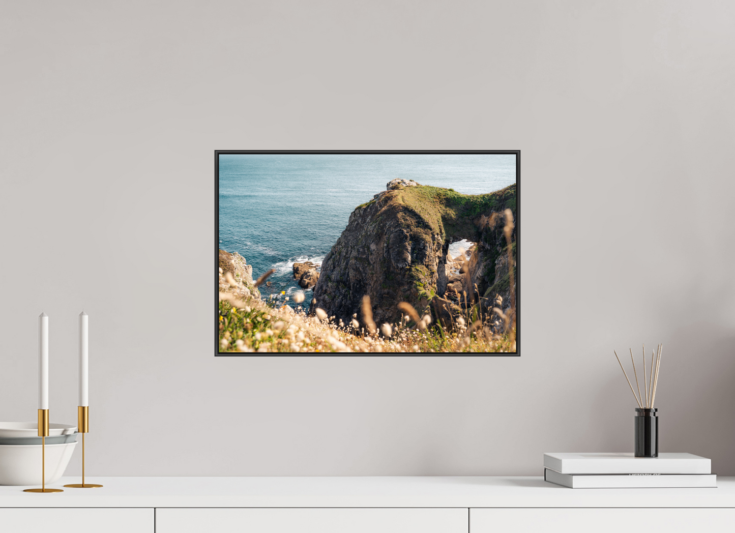 45 x 30 cm, Frame Aluminum Black Acrylic Glass Porzann