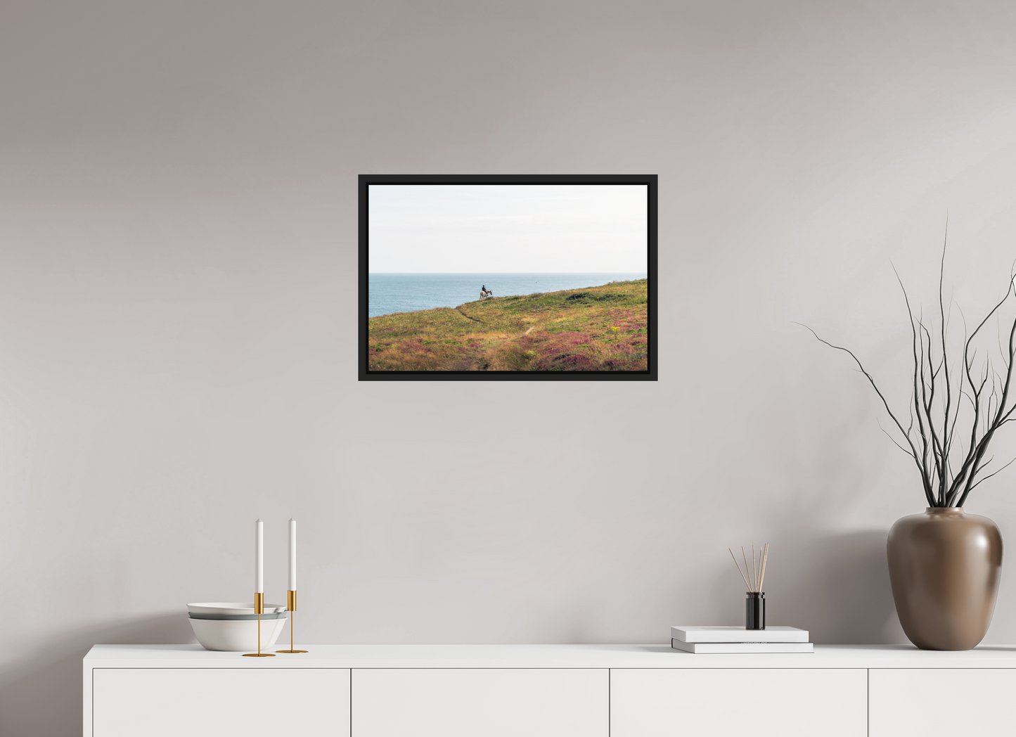 60 x 40 cm, Caisse Américaine Noir Mat Peinture de Bretagne