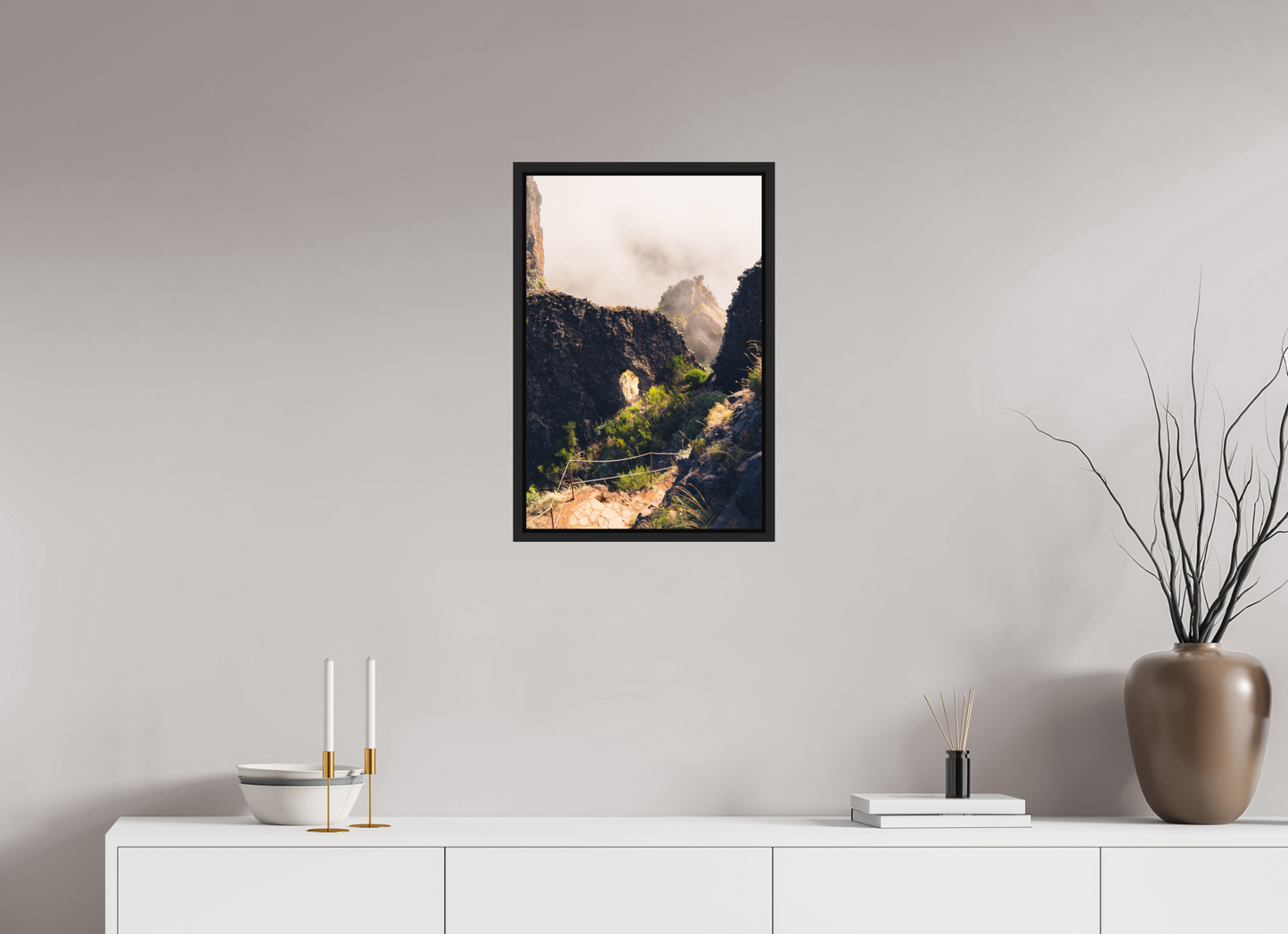 40 x 60 cm, Caisse Américaine Noir Mat Vereda do Pico Ruivo