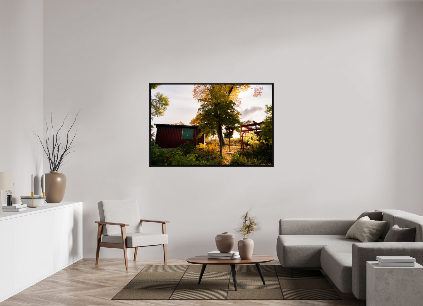 150 x 100 cm, Caisse Américaine Noir Mat Tantolunden parc II