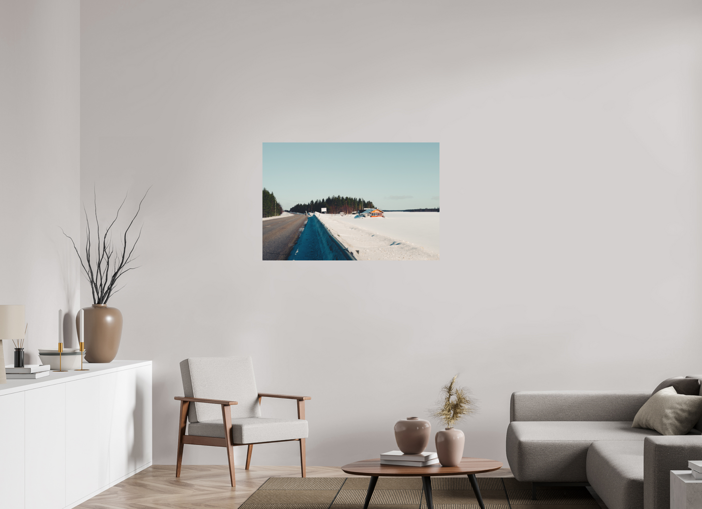 105 x 70 cm, Direct Printing On Aluminum Dibond Cap vers le nord 1