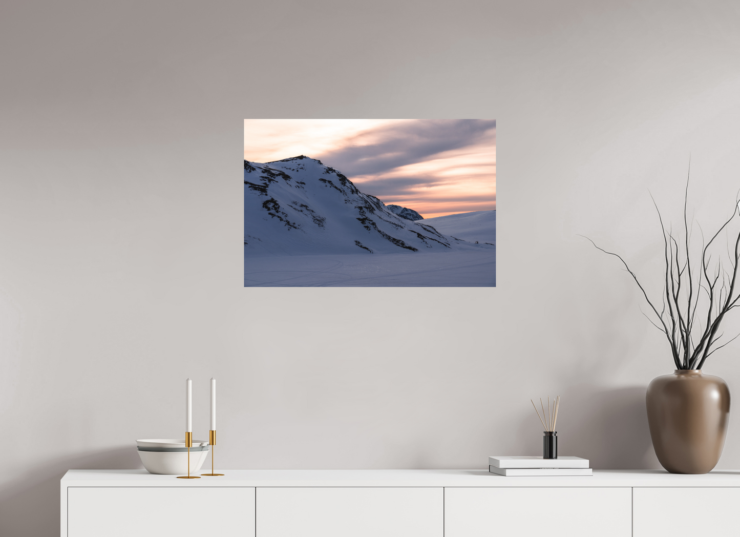 75 x 50 cm, Direct Printing On Aluminum Dibond Sur le chemin du retour