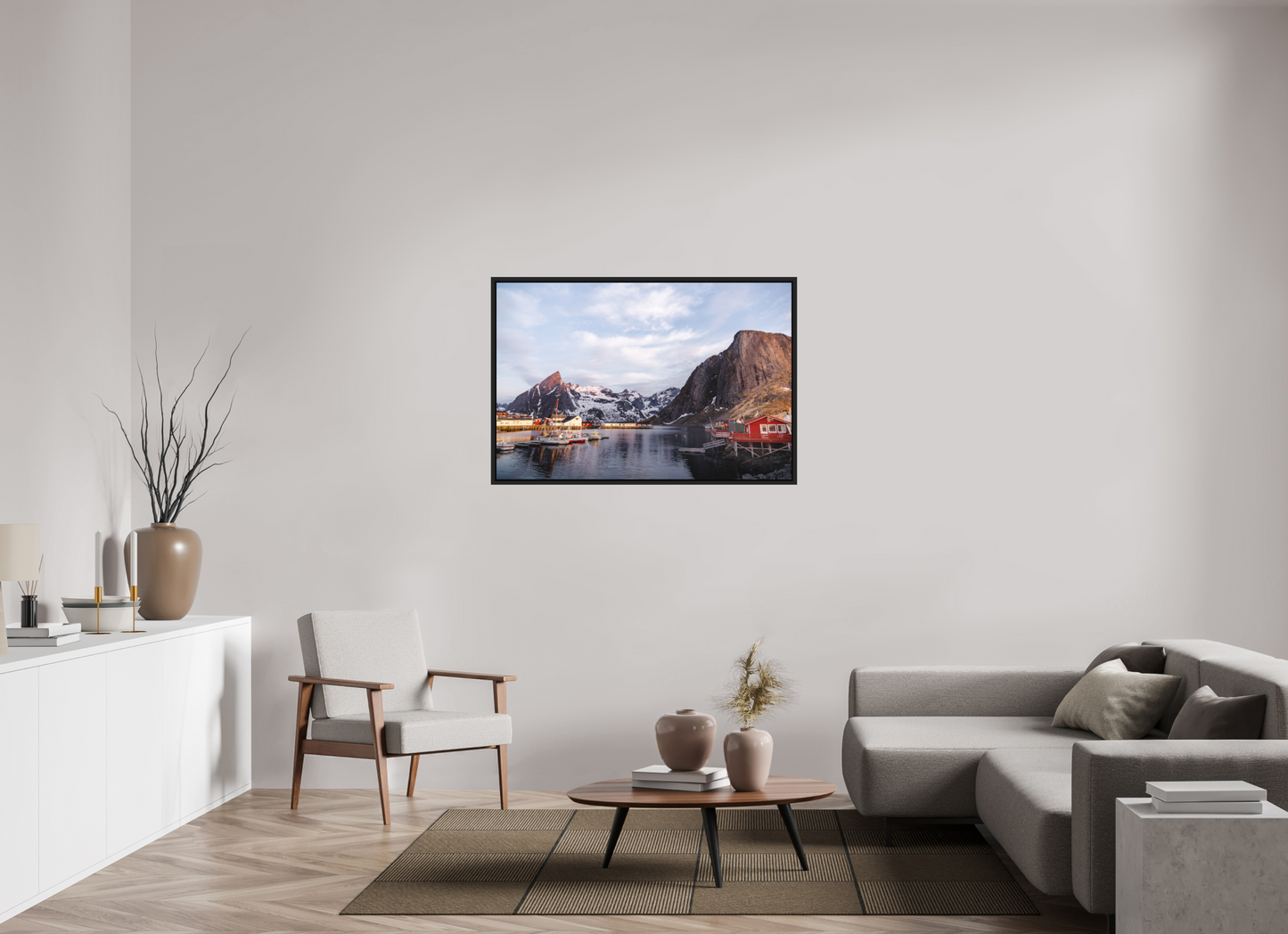 120 x 80 cm, Caisse Américaine Noir Mat Reine I