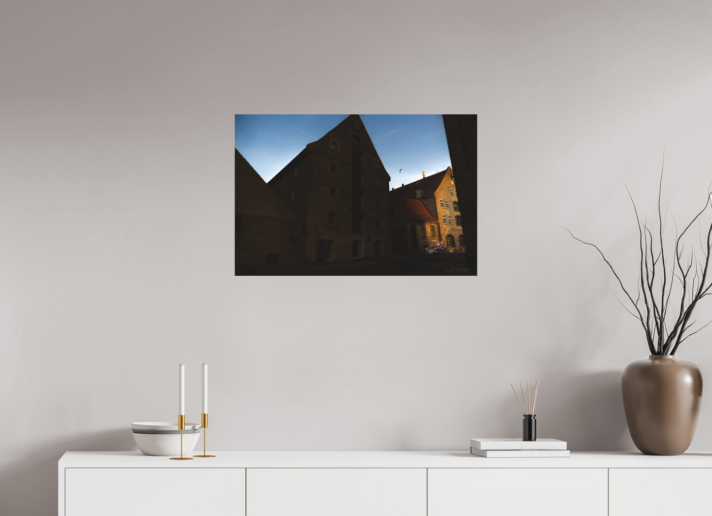 75 x 50 cm, Direct Printing On Aluminum Dibond Quartier des Ambassades