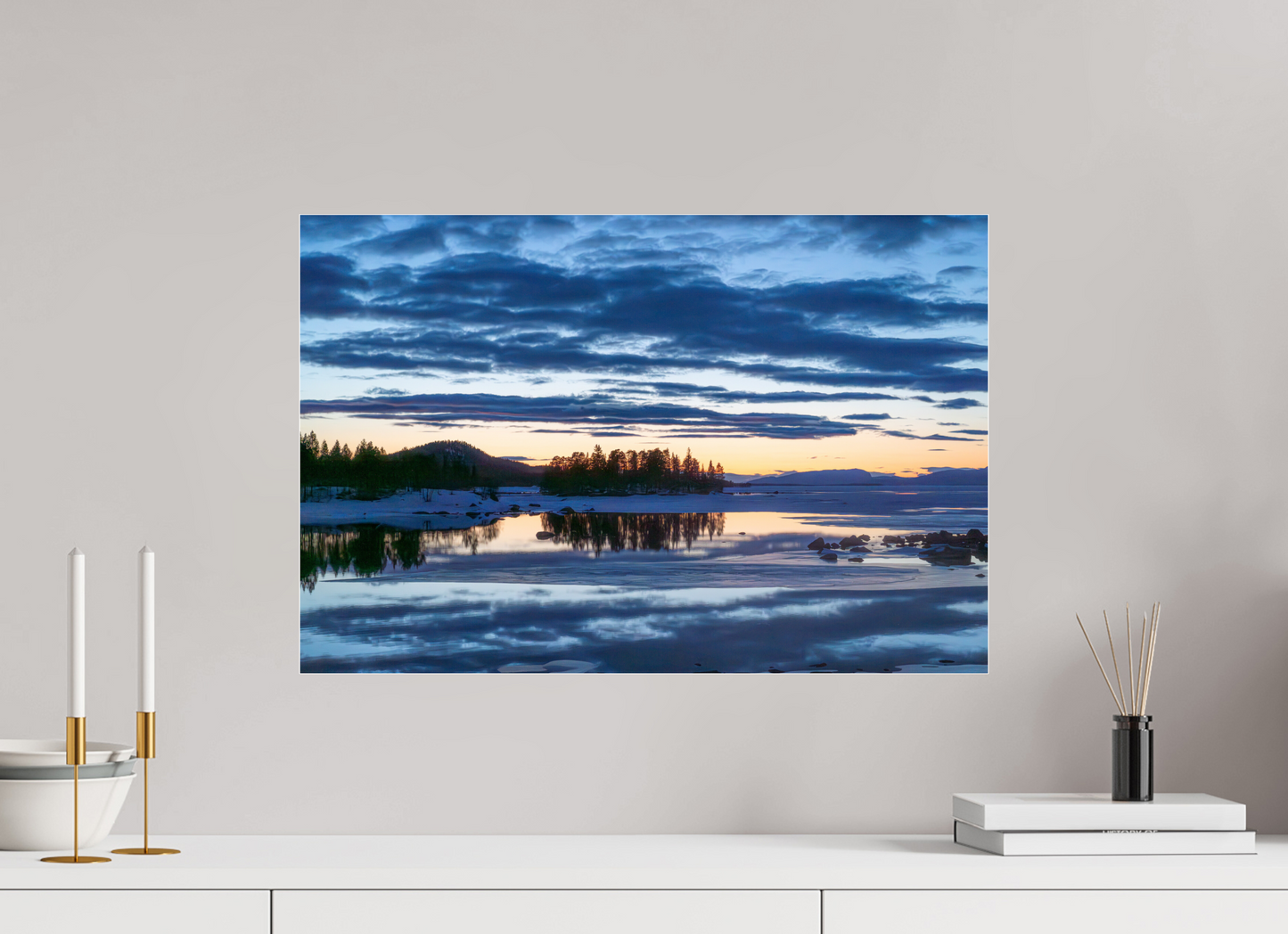 60 x 40 cm, Photo Print Under Acrylic Glass Peinture Suédoise