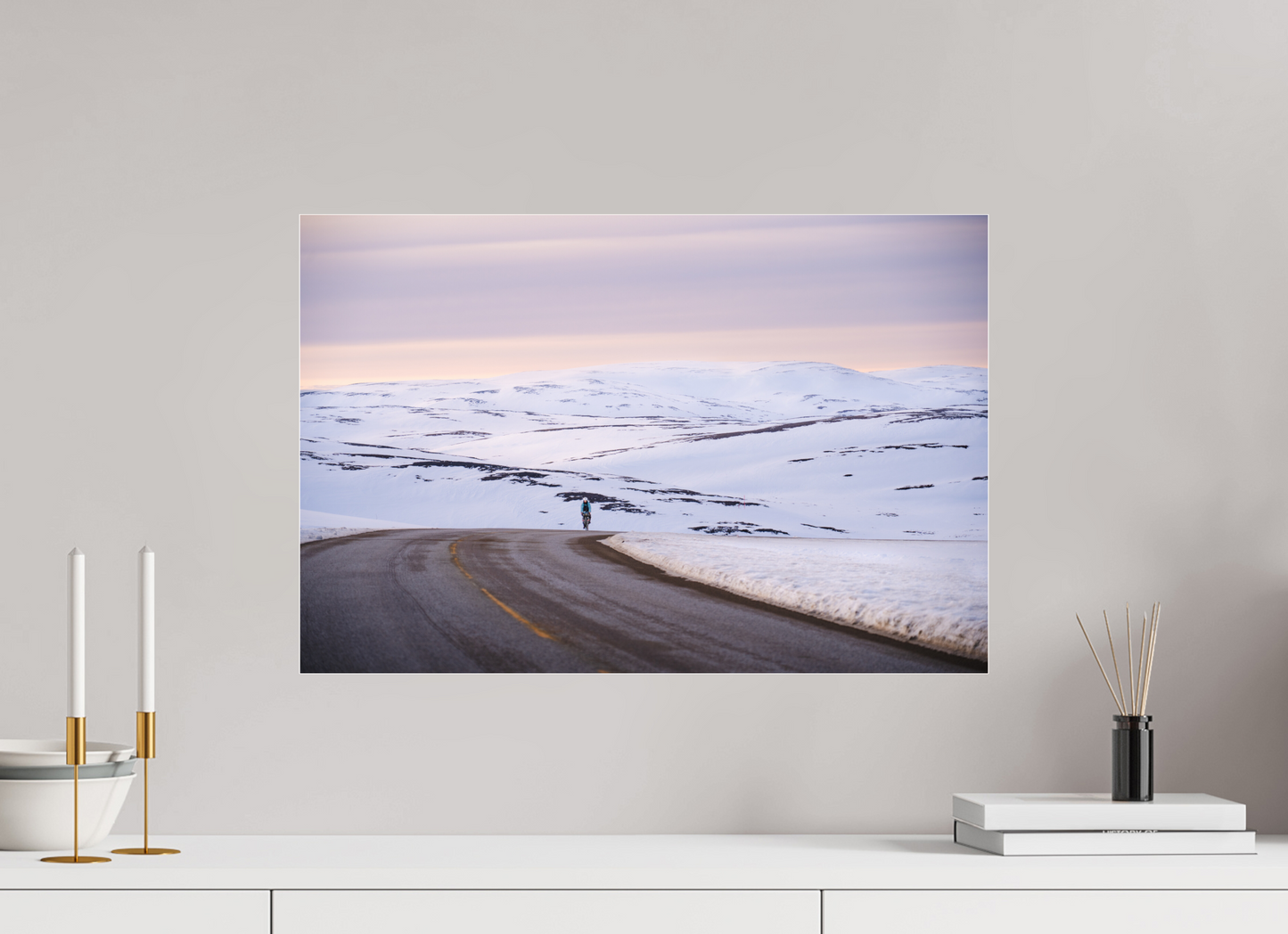 60 x 40 cm, Photo Print Under Acrylic Glass Sur le chemin du retour 2