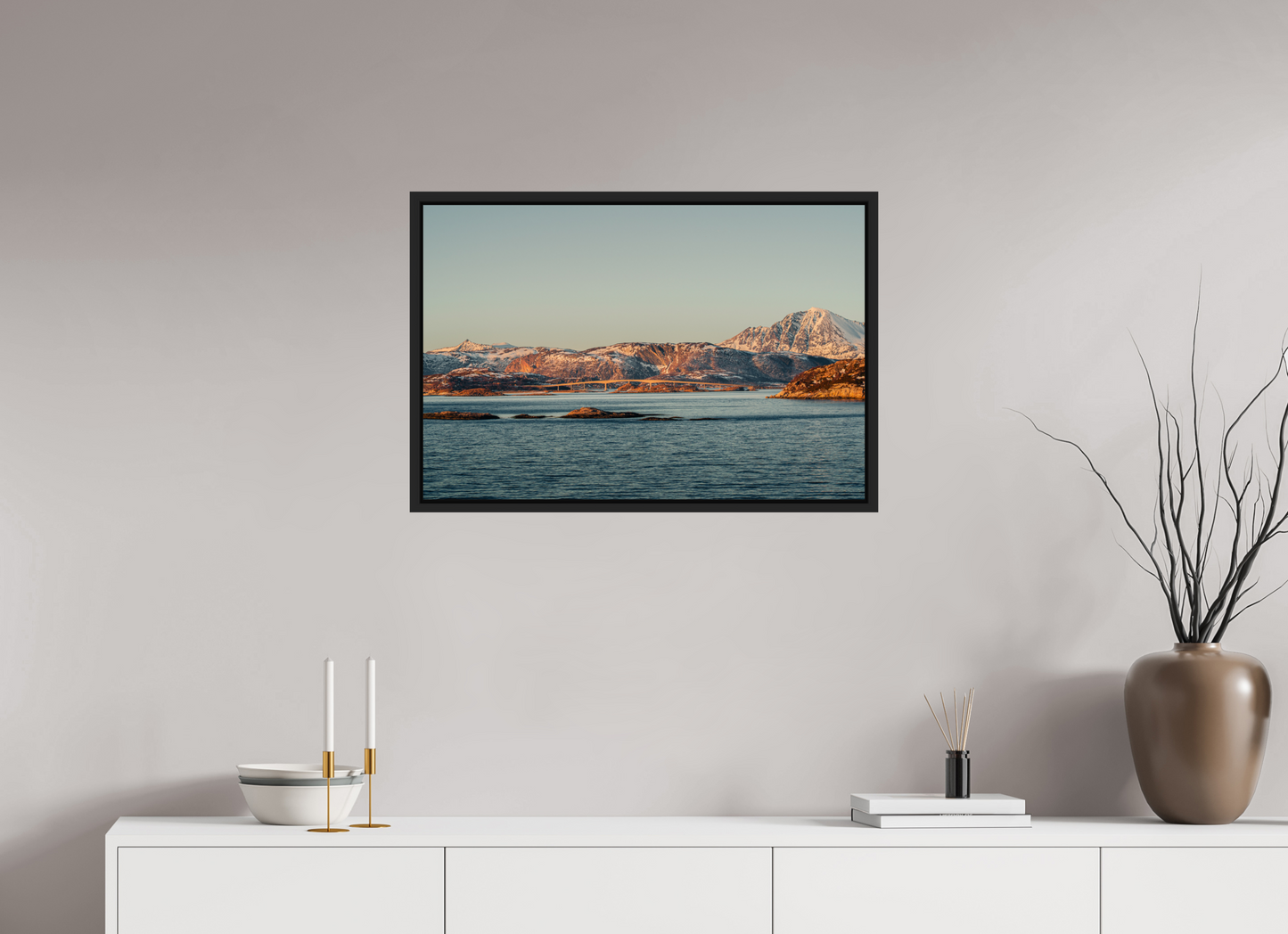 75 x 50 cm, Caisse Américaine Noir Mat Senja