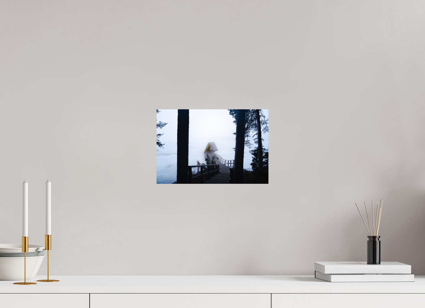 30 x 20 cm, Photo Print On Fuji Crystal DP II Refuge d'hiver