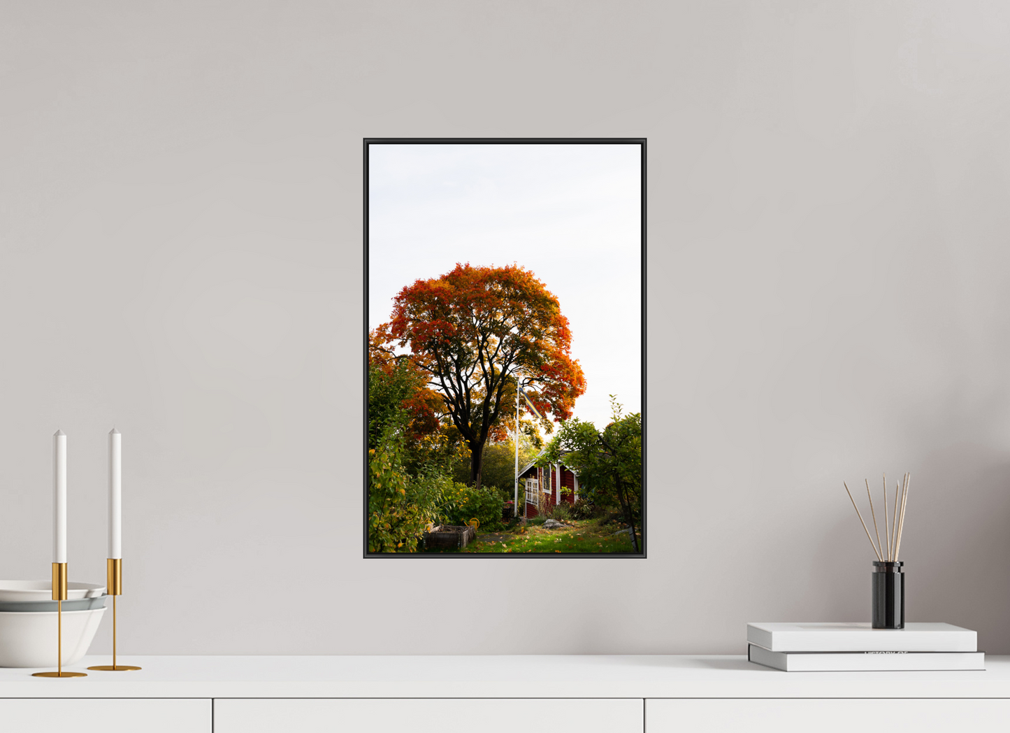30 x 45 cm, Frame Aluminum Black Acrylic Glass Tantolunden Parc III