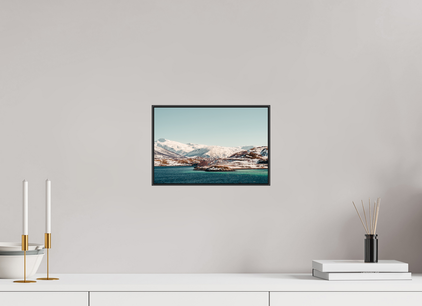 30 x 20 cm, Frame Aluminum Black Acrylic Glass Senja II