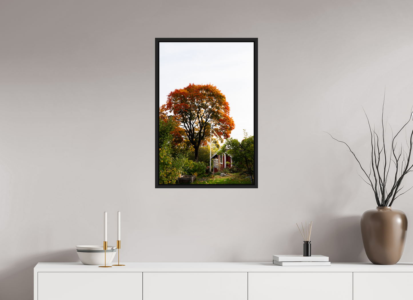 50 x 75 cm, Caisse Américaine Noir Mat Tantolunden Parc III