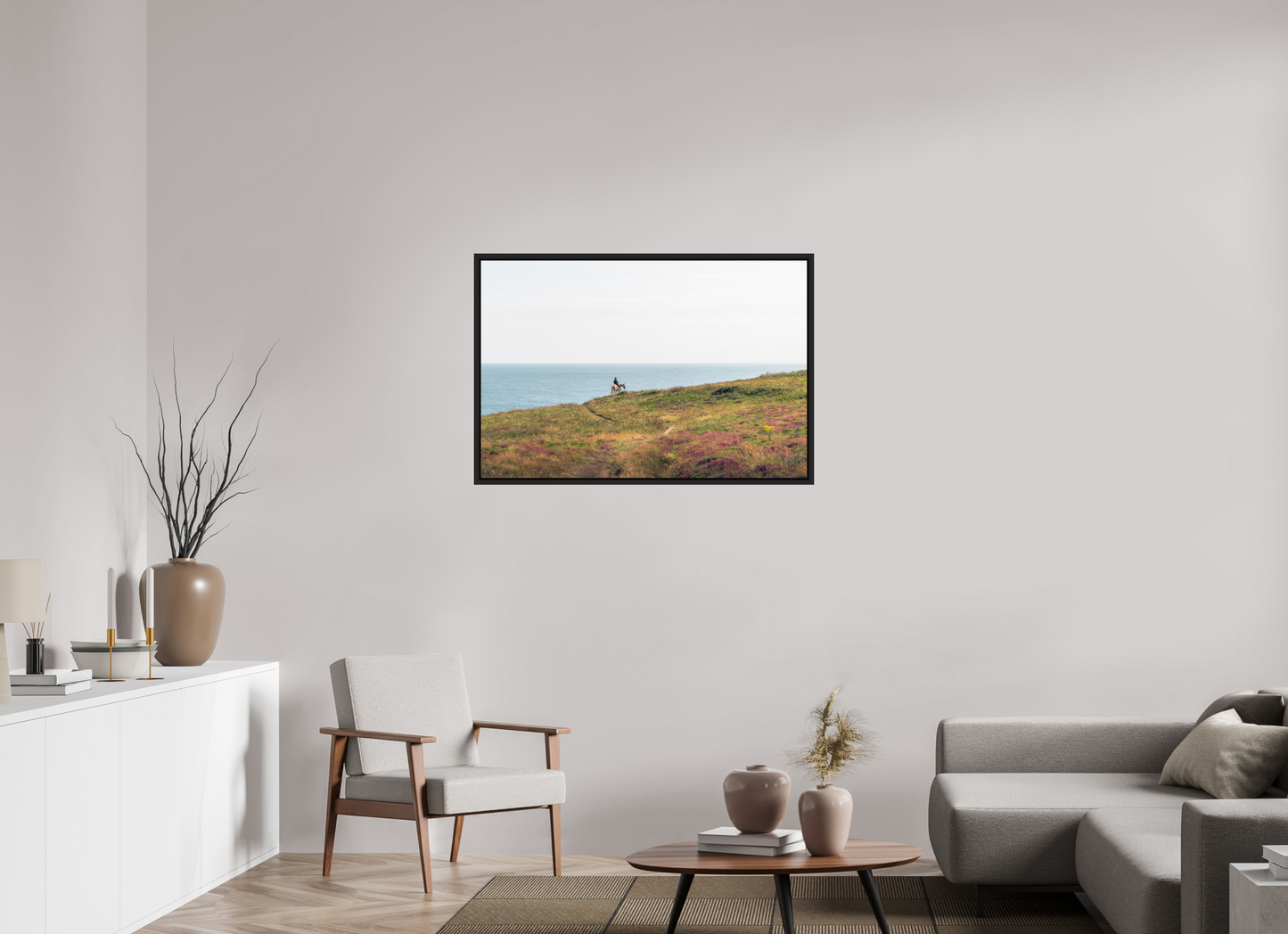 105 x 70 cm, Caisse Américaine Noir Mat Peinture de Bretagne