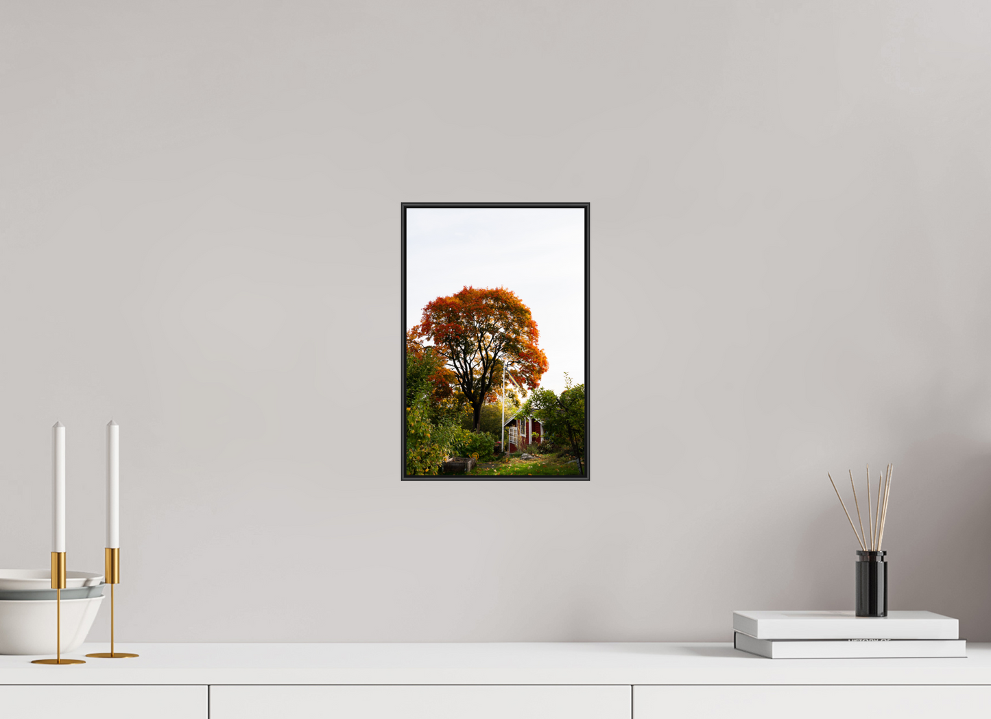 20 x 30 cm, Frame Aluminum Black Acrylic Glass Tantolunden Parc III