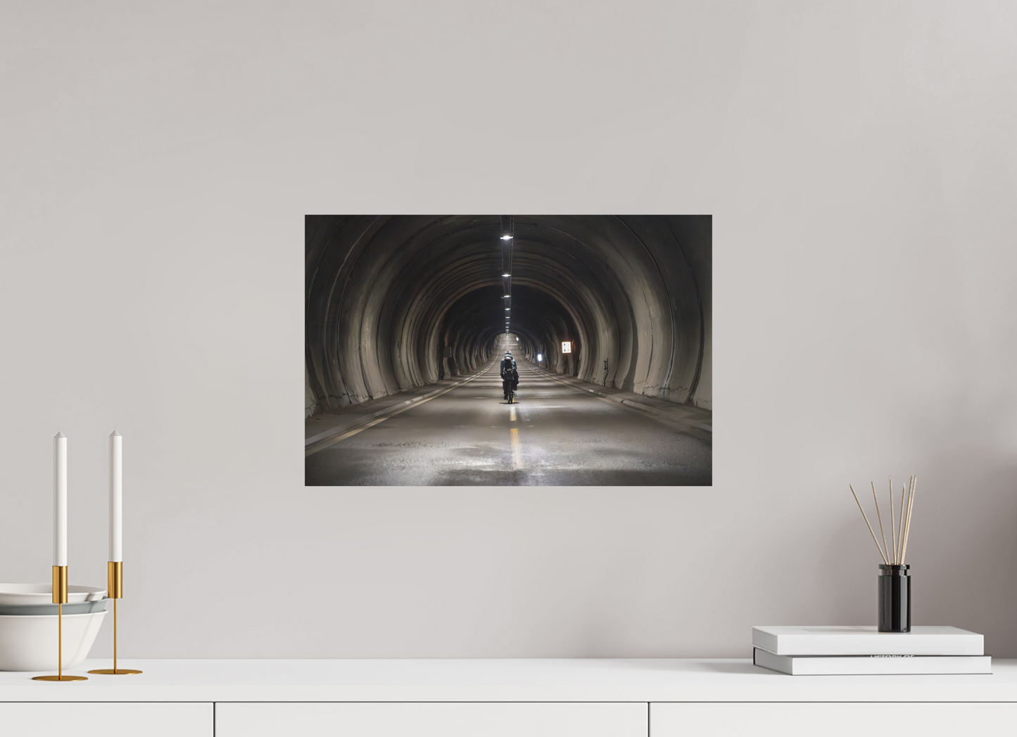 45 x 30 cm, Direct Printing On Aluminum Dibond Nordkapptunnelen