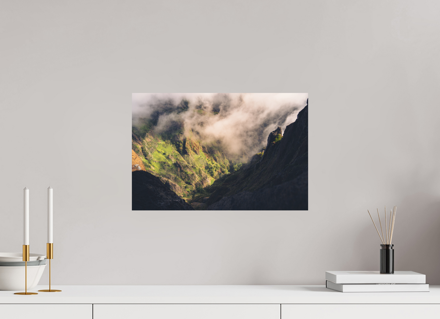 45 x 30 cm, Direct Printing On Aluminum Dibond Passo entre Ruivo e Arieiro