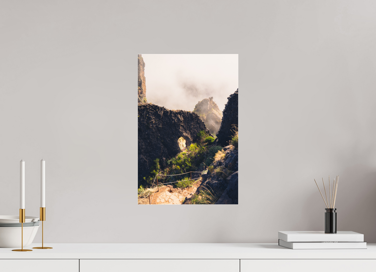 30 x 45 cm, Photo Print Under Acrylic Glass Vereda do Pico Ruivo