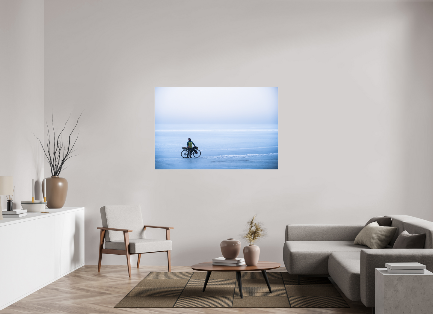 150 x 100 cm, Photo Print Under Acrylic Glass Une page blanche