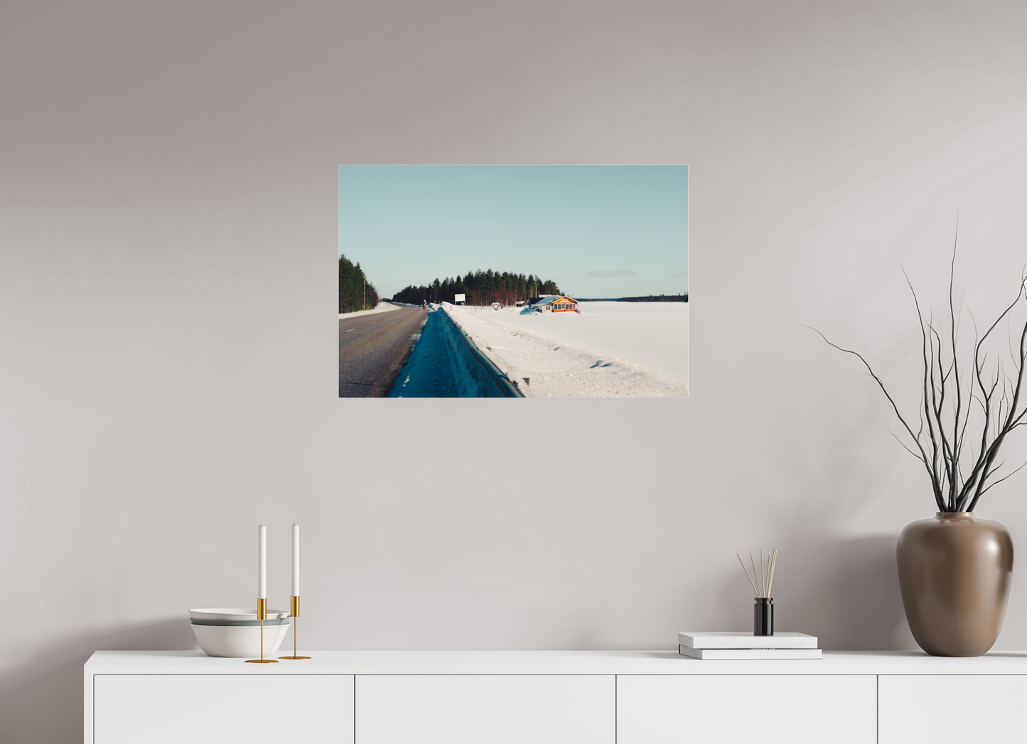 75 x 50 cm, Photo Print Under Acrylic Glass Cap vers le nord 1