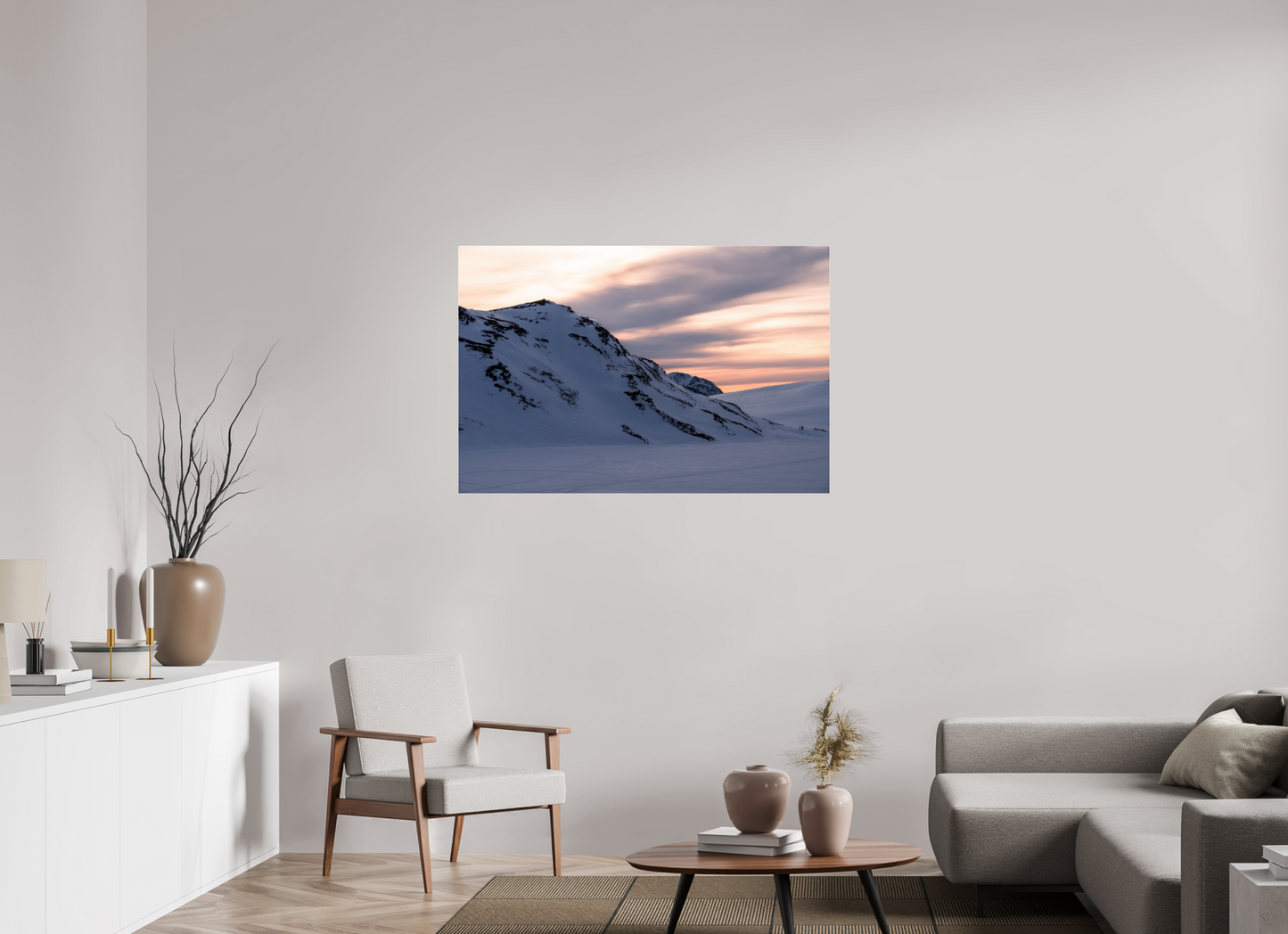 120 x 80 cm, Photo Print Under Acrylic Glass Sur le chemin du retour