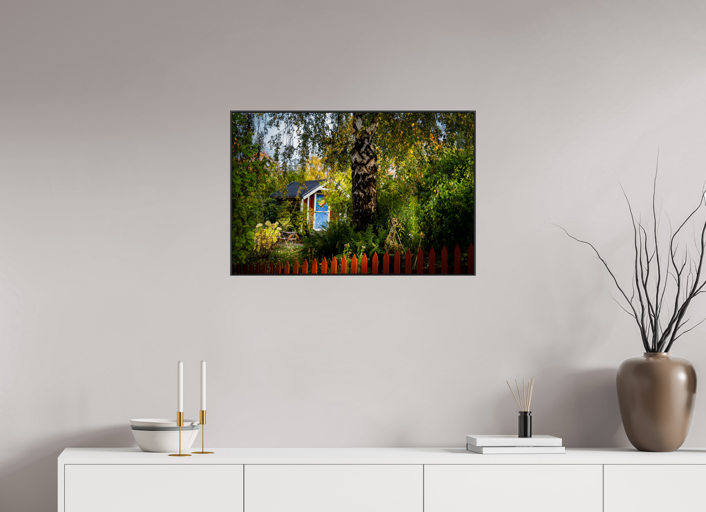 75 x 50 cm, Frame Aluminum Black Acrylic Glass Tantolunden Parc