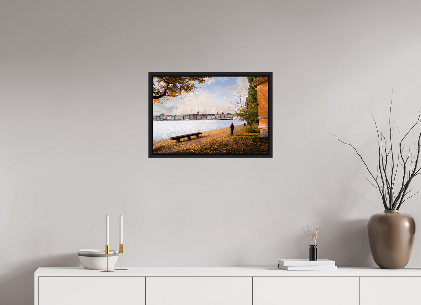 60 x 40 cm, Caisse Américaine Noir Mat Stockholm Islands