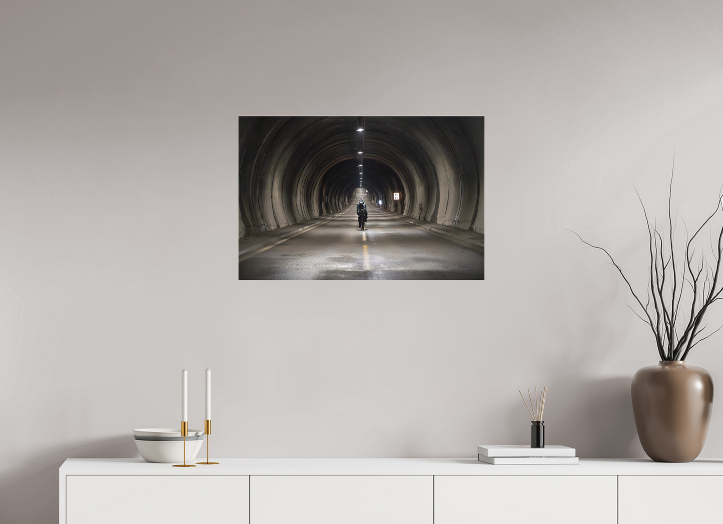 75 x 50 cm, Photo Print Under Acrylic Glass Nordkapptunnelen