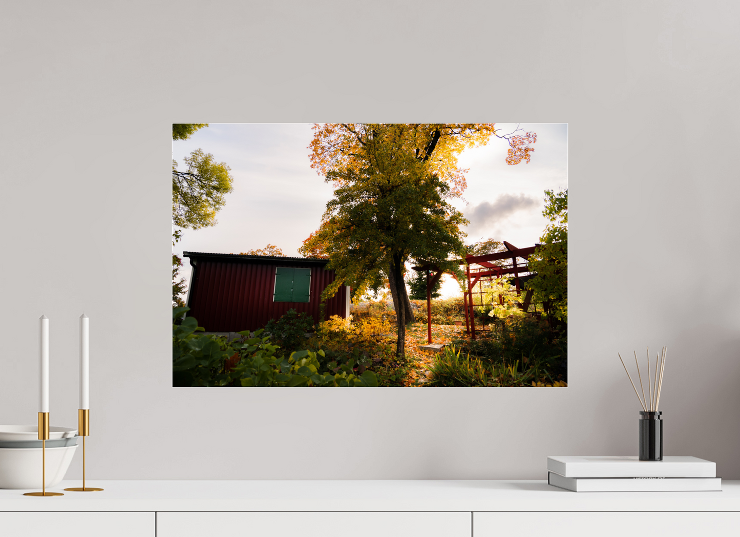 60 x 40 cm, Photo Print Under Acrylic Glass Tantolunden parc II