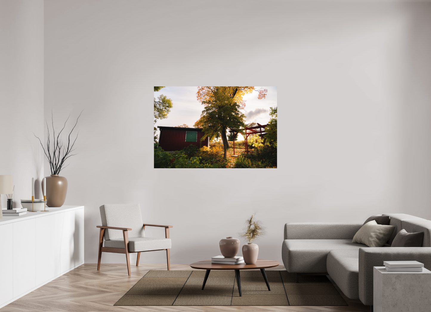 150 x 100 cm, Direct Printing On Aluminum Dibond Tantolunden parc II