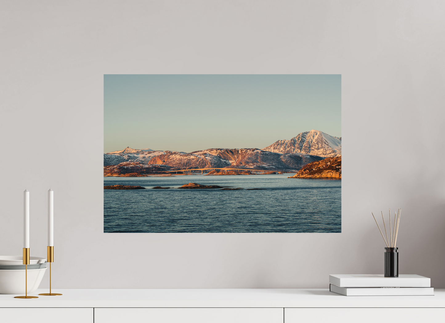 60 x 40 cm, Direct Printing On Aluminum Dibond Senja