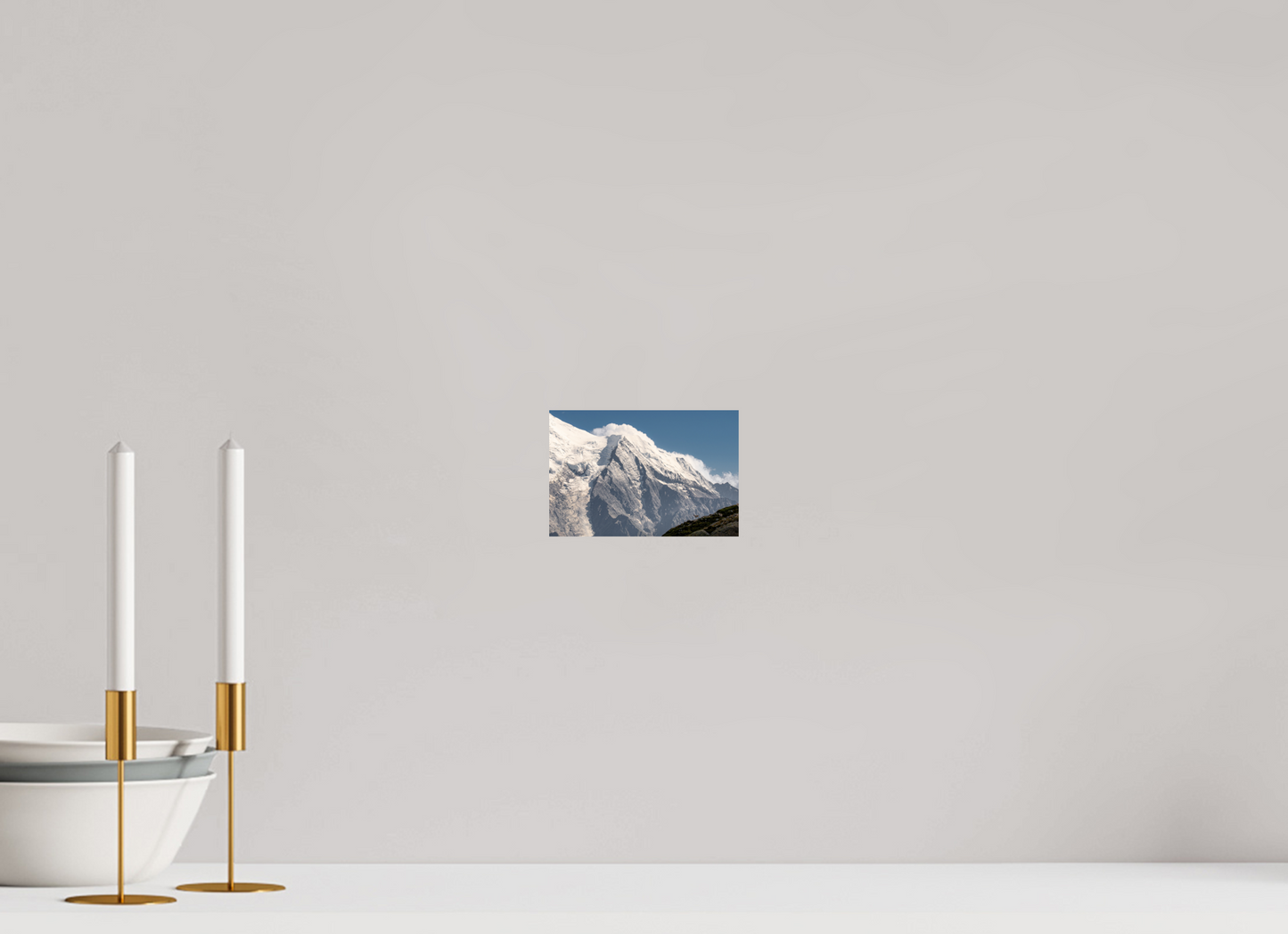 15 x 10 cm, Photo Print On Fuji Crystal DP II Vue sur Bionnassay