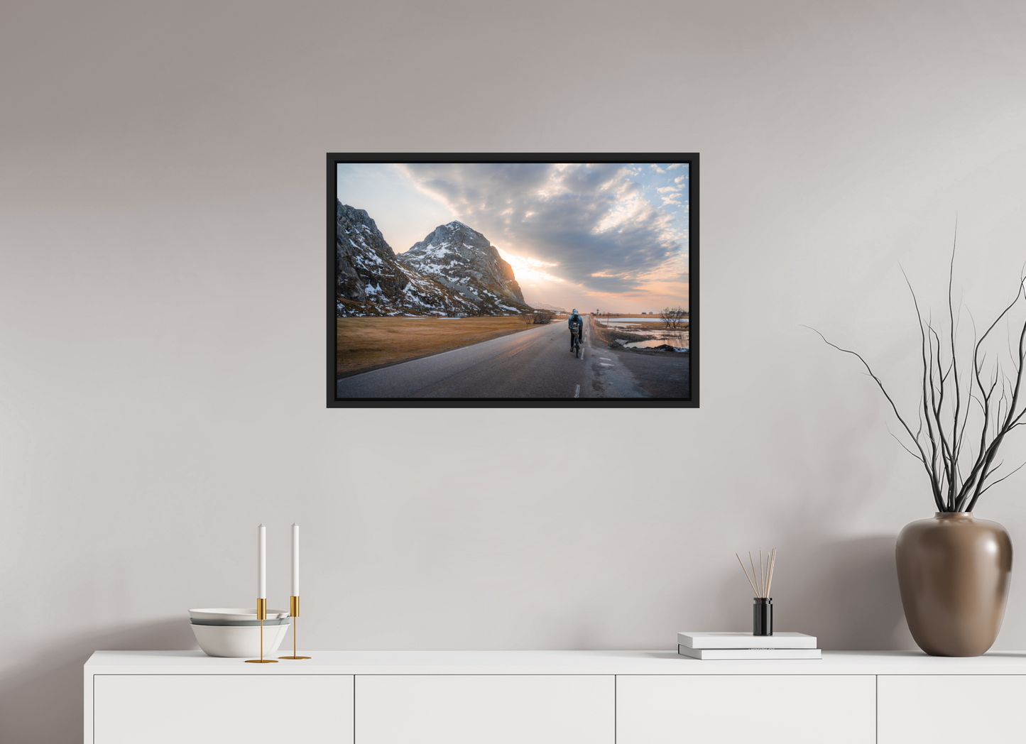 75 x 50 cm, Caisse Américaine Noir Mat One Way