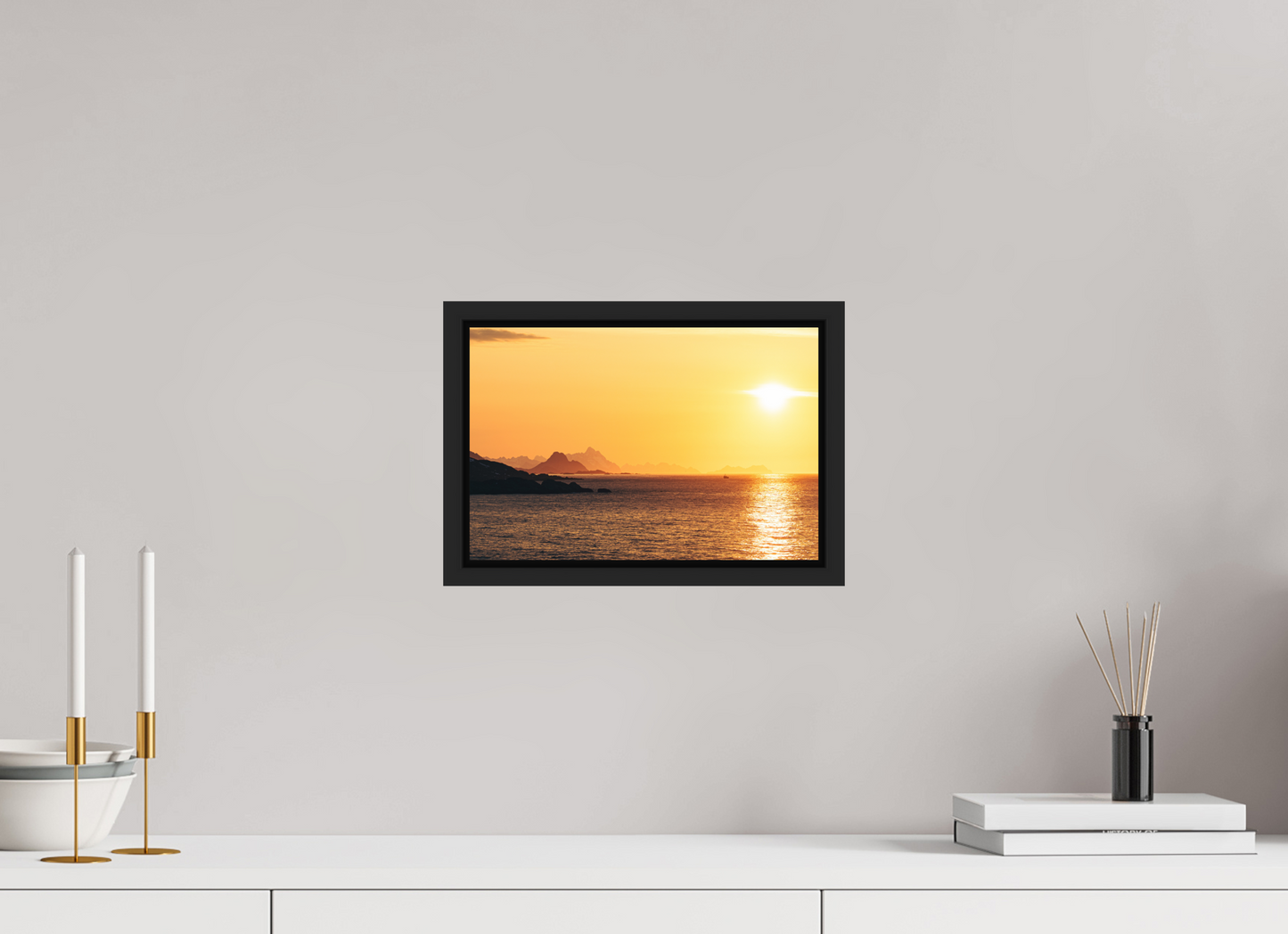 30 x 20 cm, Caisse Américaine Noir Mat Raðljóst I