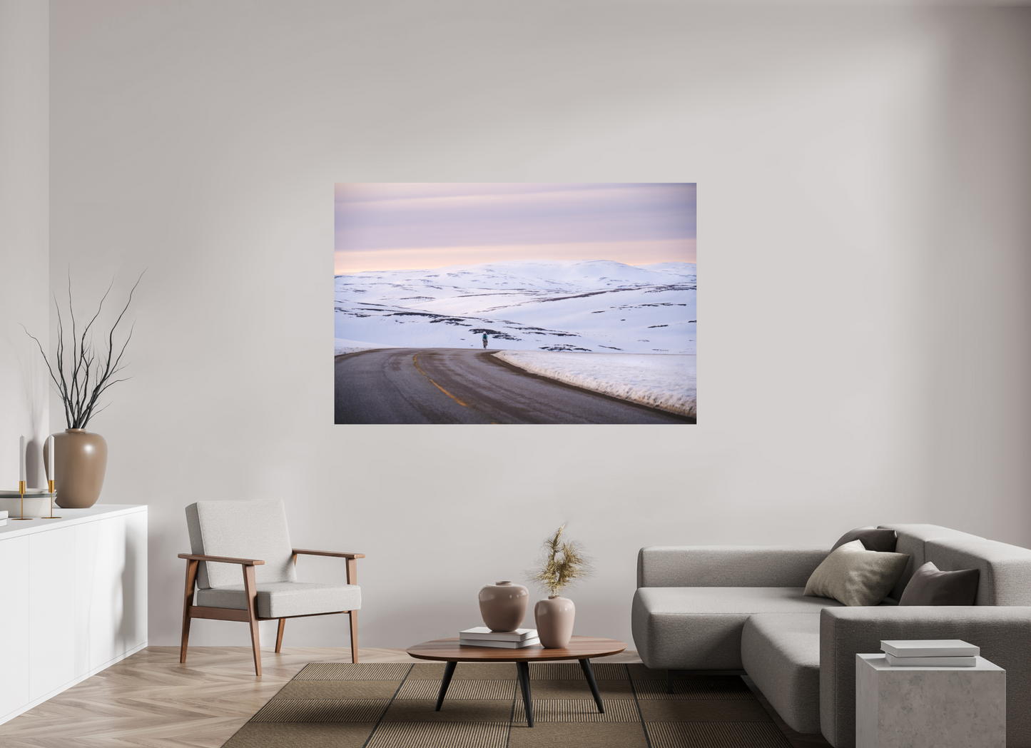 180 x 120 cm, Direct Printing On Aluminum Dibond Sur le chemin du retour 2