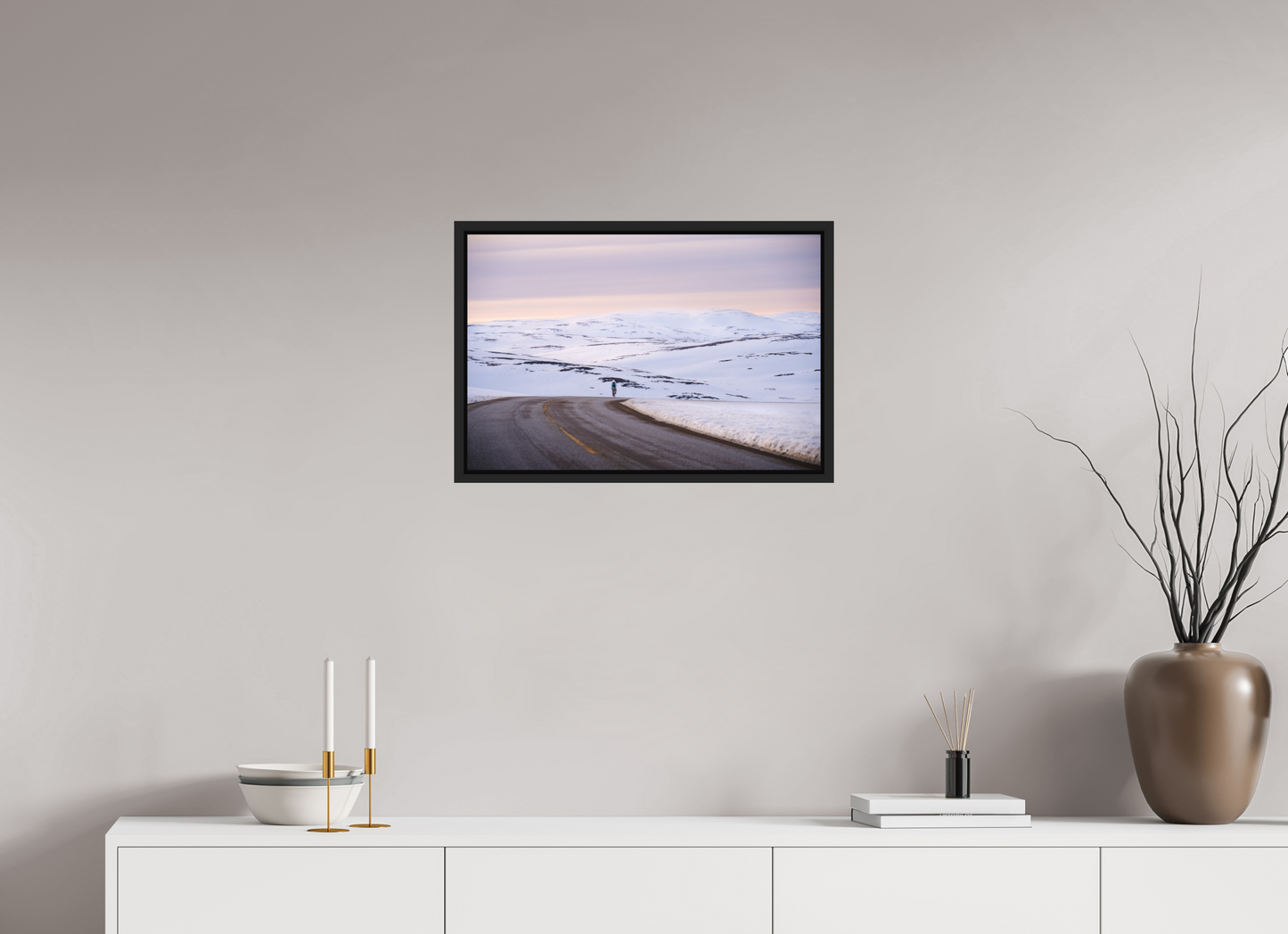 60 x 40 cm, Caisse Américaine Noir Mat Sur le chemin du retour 2