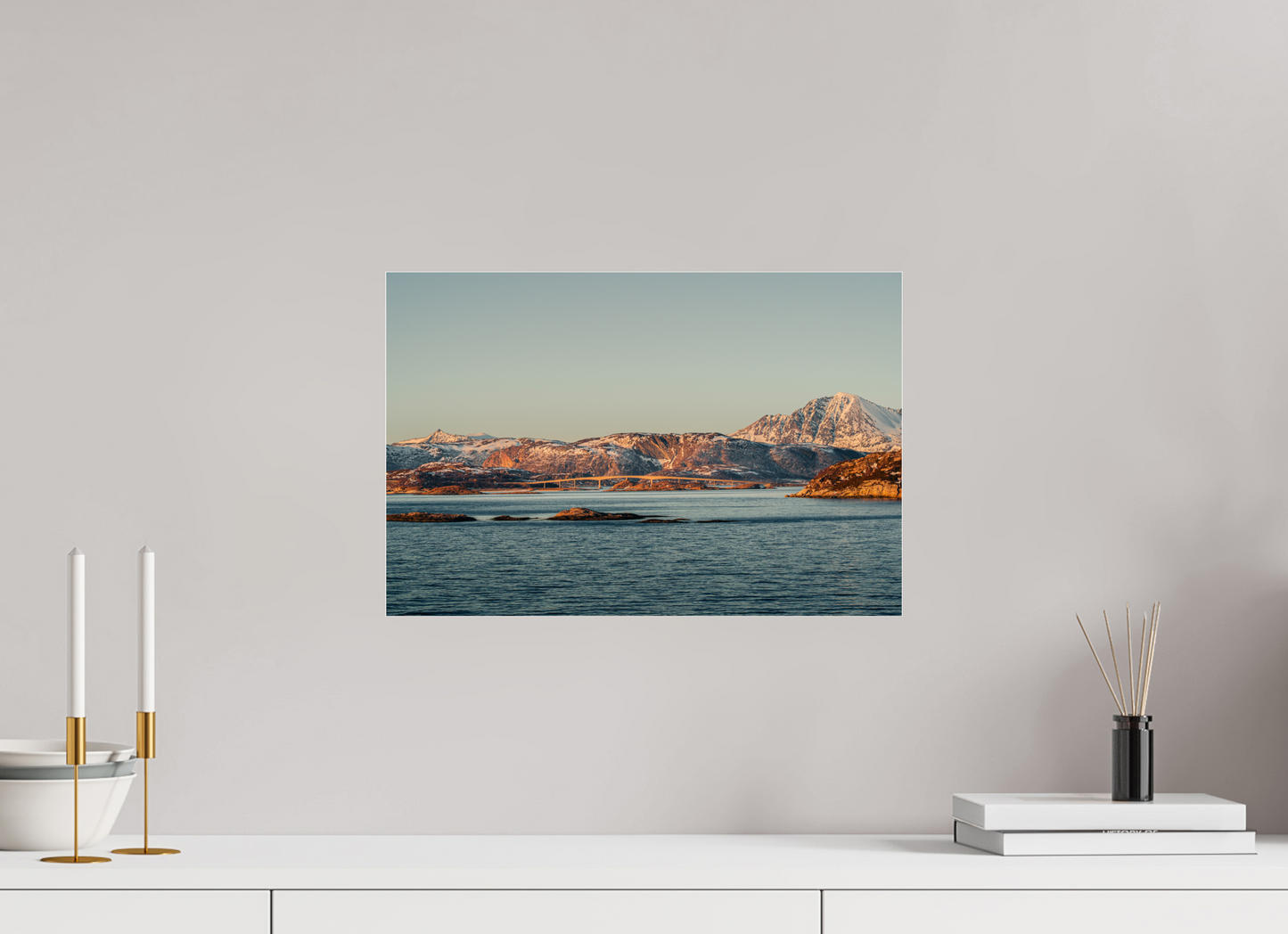 45 x 30 cm, Photo Print Under Acrylic Glass Senja