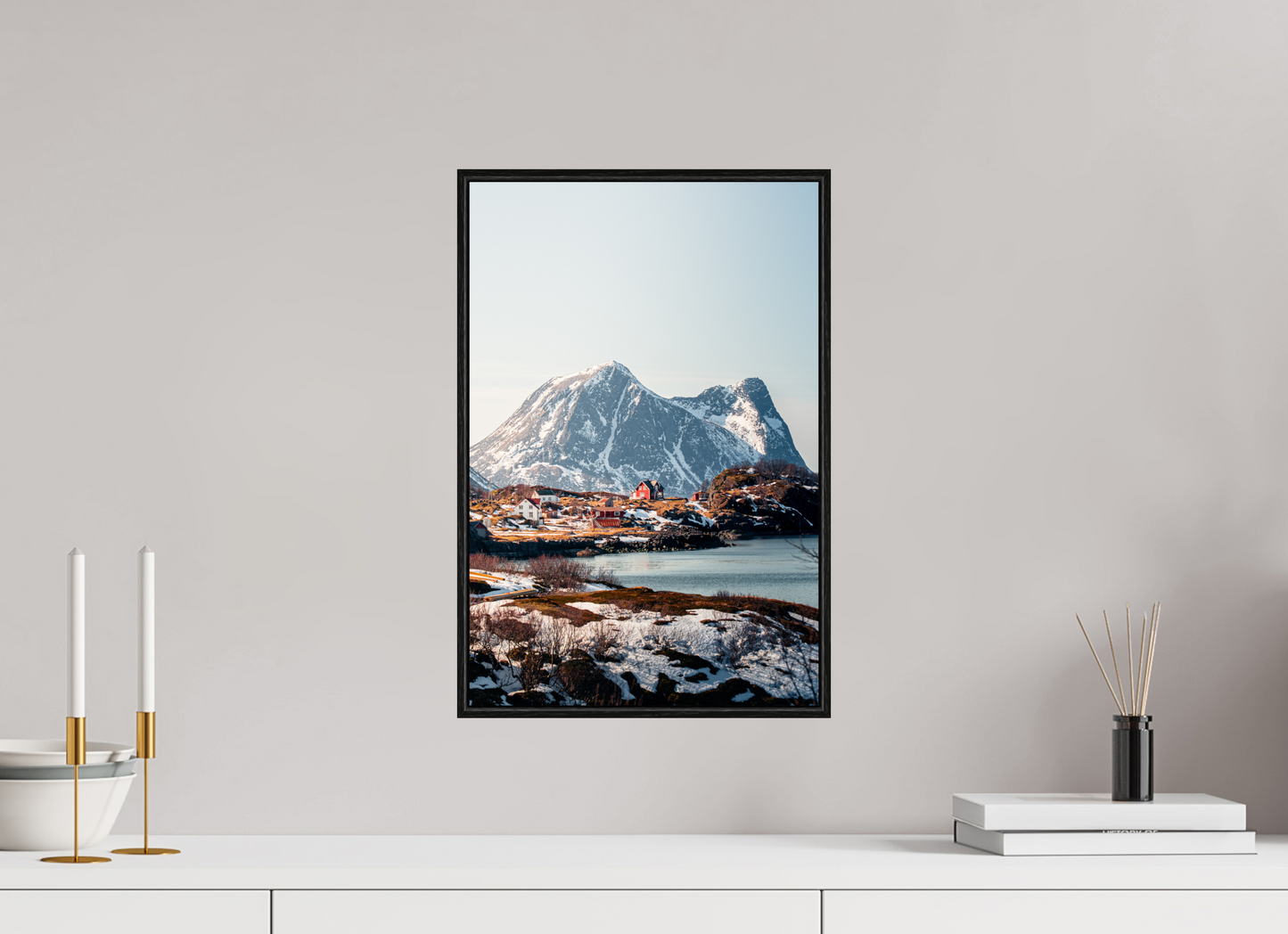 30 x 45 cm, Wooden Frame Black Oak Acrylic Glass Senja III