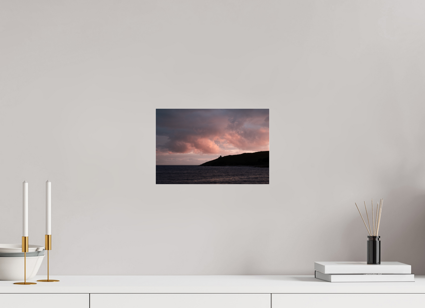 30 x 20 cm, Photo Print Under Acrylic Glass Primelin au crépuscule