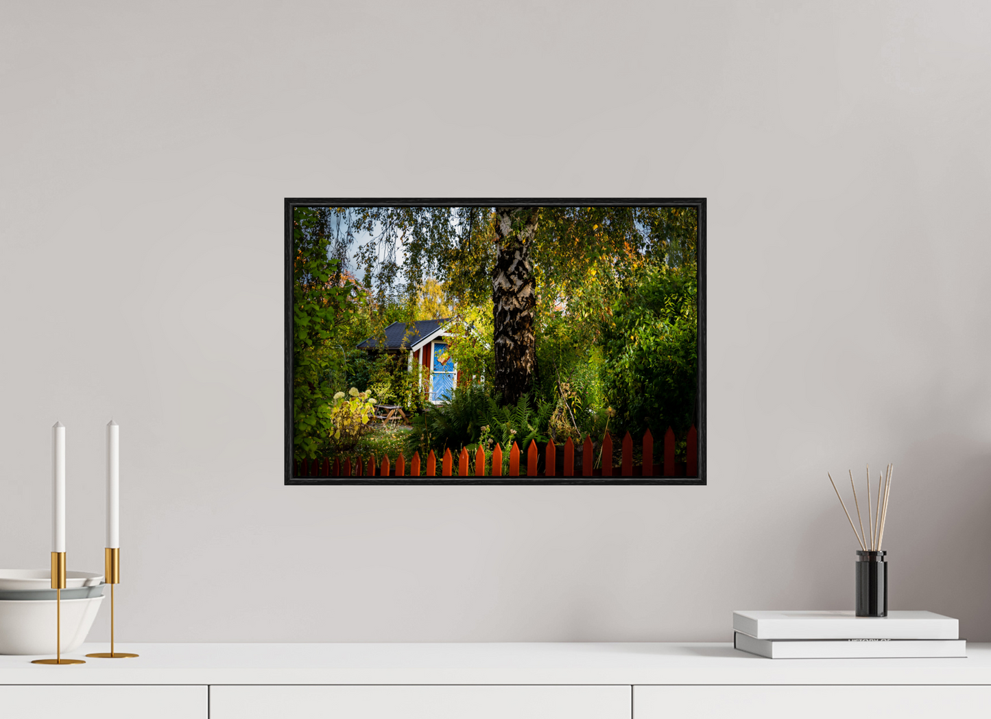 45 x 30 cm, Wooden Frame Black Oak Acrylic Glass Tantolunden Parc