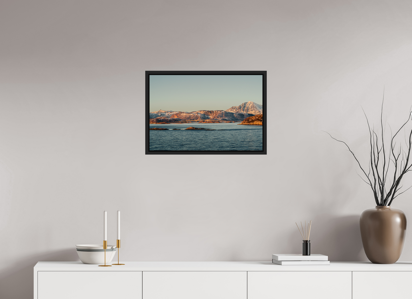60 x 40 cm, Caisse Américaine Noir Mat Senja