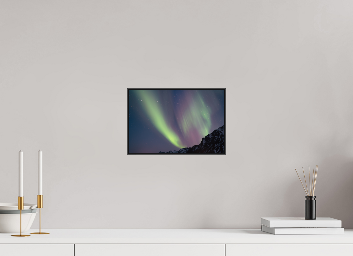 30 x 20 cm, Frame Aluminum Black Acrylic Glass La danse des Valkyries II