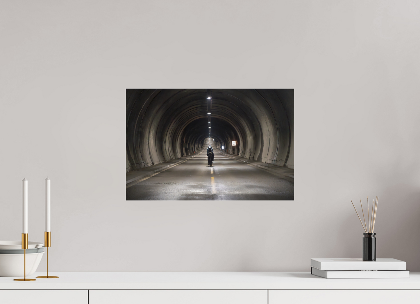 45 x 30 cm, Photo Print Under Acrylic Glass Nordkapptunnelen