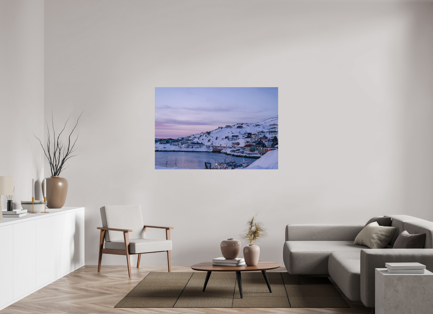 150 x 100 cm, Photo Print On Fuji Crystal DP II Village au bout du monde
