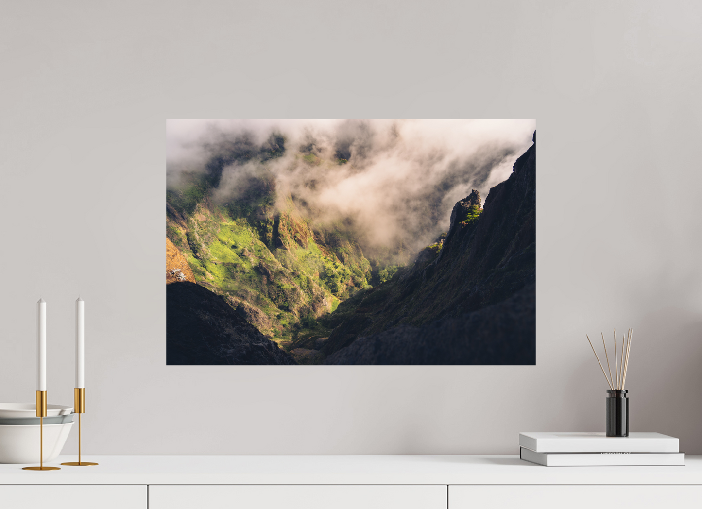 60 x 40 cm, Photo Print On Fuji Crystal DP II Passo entre Ruivo e Arieiro