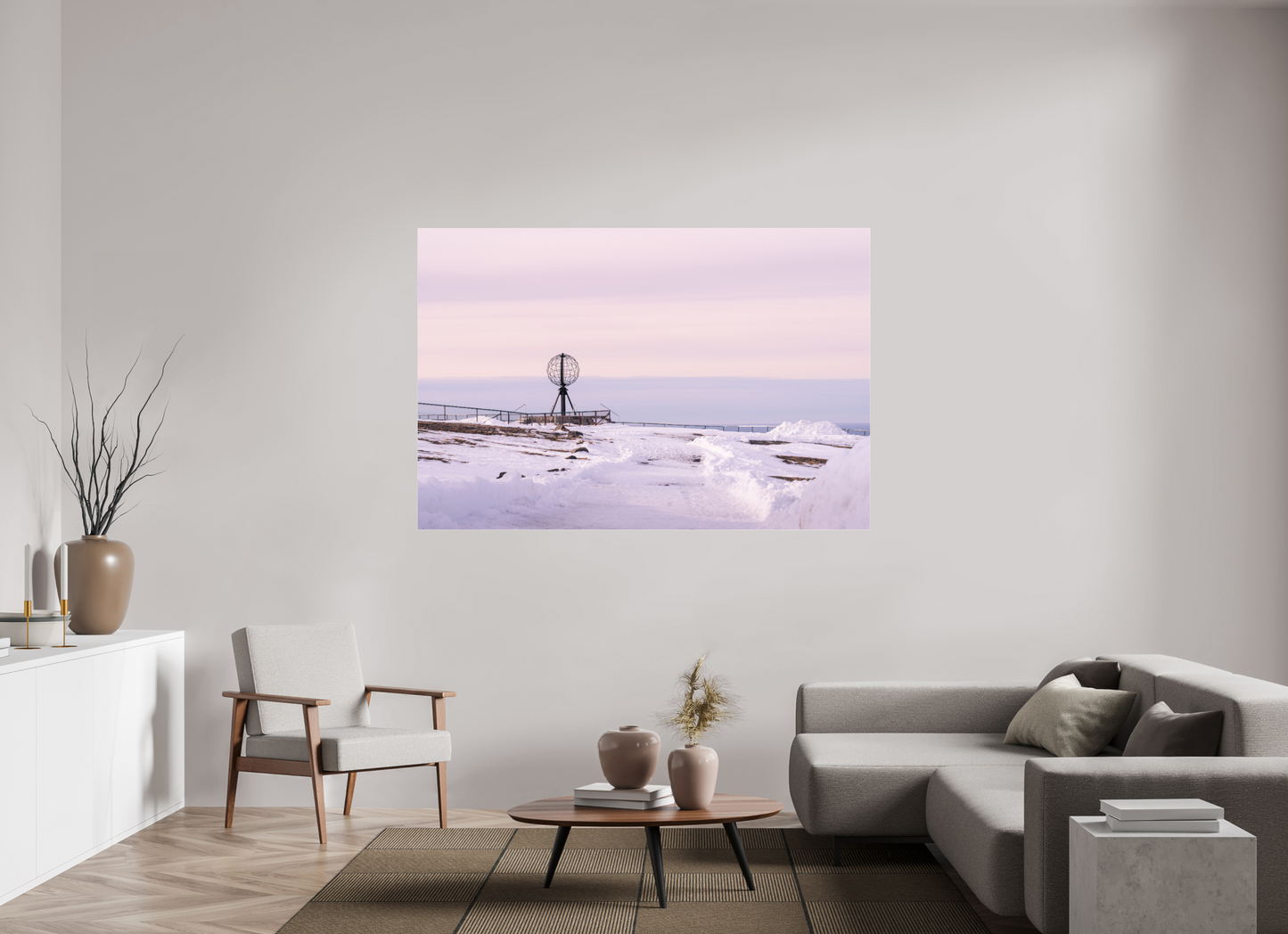 180 x 120 cm, Photo Print Under Acrylic Glass Nordkapp
