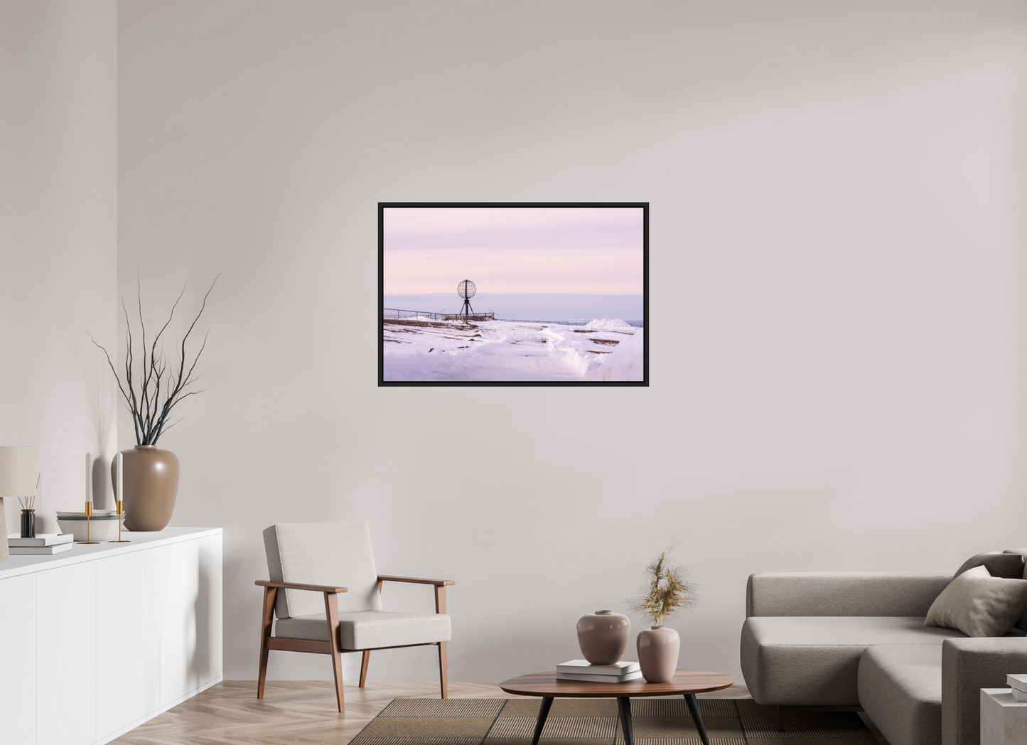 105 x 70 cm, Caisse Américaine Noir Mat Nordkapp